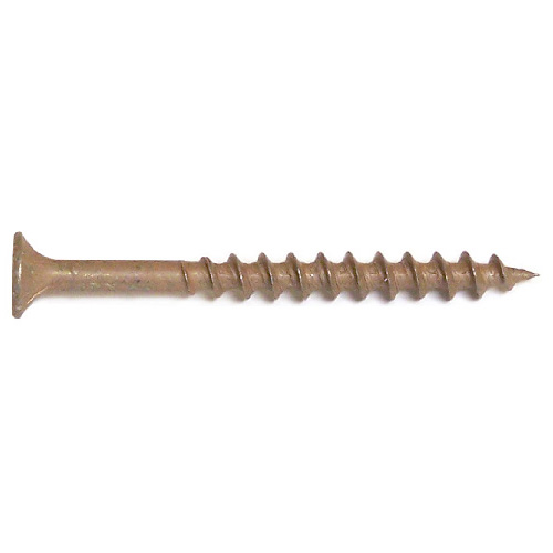 Reliable Fasteners Treated Wood Deck Screws - Brown Ceramic - Steel - Bugle Head - #8 dia x 1 1/2-in L - 6500-Pack