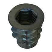 Reliable Fasteners Type D Insert Nuts - 1/4-in -20 Dia x 13-mm L - Zinc-Plated - 4 Per Pack