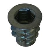 Reliable Fasteners Type D Insert Nuts - M6 Dia x 10-mm L - Zinc-Plated - 4 Per Pack