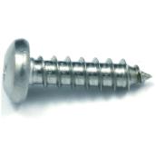 Vis à tête cylindrique en acier inoxydable de Reliable, no 10, 5/8 po, autotaraudeuses, type A, paquet de 7