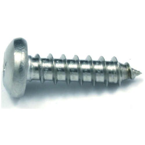Reliable Fasteners Pan Head Screws - #10 x 1 1/4-in - 4 Per Pack - Square Drive - Stainless Steel