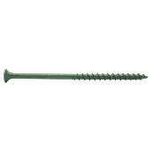 Bugle-Head Green Square Deck Screws - #10 x 4