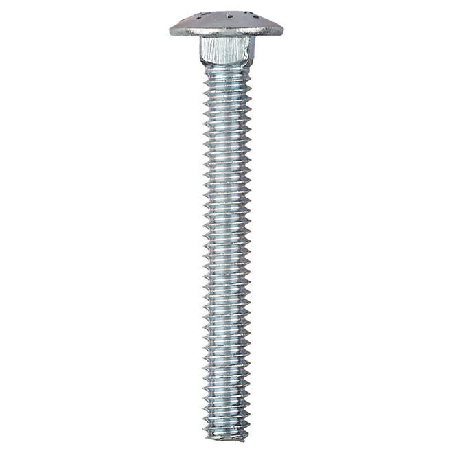 Reliable Fasteners Round Head Carriage Bolts - 1/4-20 Dia x 2-in - Full Thread - Zinc-Plated - 50 Per Pack