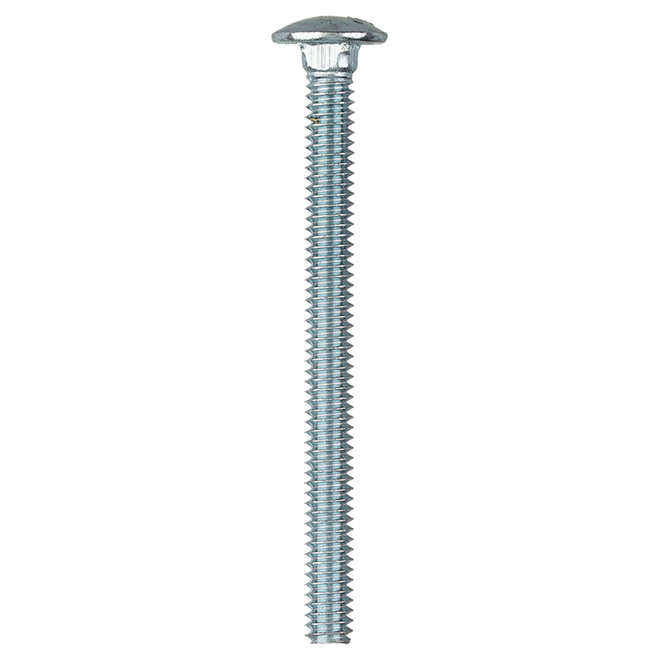 Reliable Fasteners Round Head Carriage Bolts - 1/4-20 Dia x 3-in - Full Thread - Zinc-Plated - 50 Per Pack