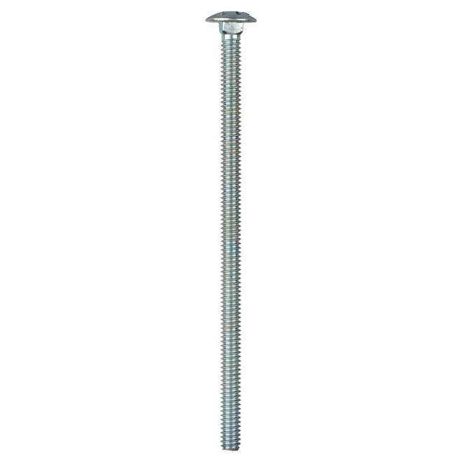 Reliable Fasteners Round Head Carriage Bolts - 1/4-20 Dia x 5-in - Full Thread - Zinc-Plated - 50 Per Pack