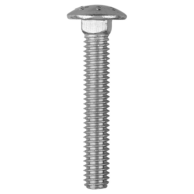 Reliable Fasteners Round Head Carriage Bolts 5/16-18 Dia x 2-in Full  Thread Zinc-Plated 50 Per Pack CBZ5162L RONA