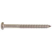 Vis à tête cylindrique de Reliable, no 10, 2 1/2 po, paquet de 2, acier inoxydable
