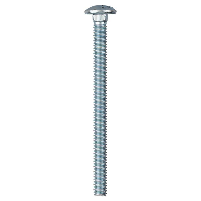 Reliable Fasteners Round Head Carriage Bolts - 5/16-18 Dia x 4-in - Full Thread - Zinc-Plated - 50 Per Pack