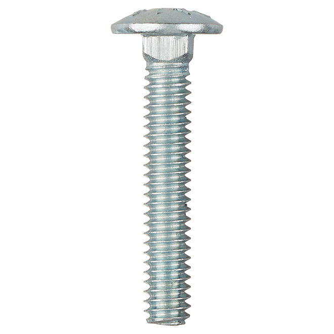 Reliable Fasteners Round Head Carriage Bolts - 1/4-20 Dia x 1 1/2-in - Full Thread - Zinc-Plated - 50 Per Pack