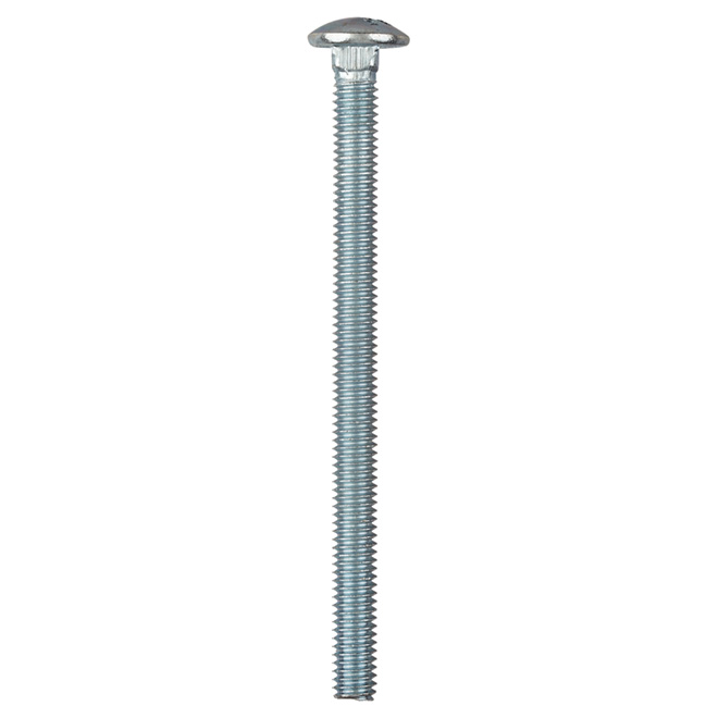 Reliable Fasteners Round Head Carriage Bolts - 5/16-18 Dia x 4 1/2-in - Full Thread - Zinc-Plated - 50 Per Pack