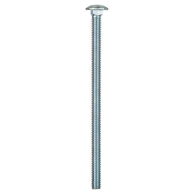 Reliable Fasteners Round Head Carriage Bolts - 5/16-18 Dia x 5 1/2-in - Full Thread - Zinc-Plated - 50 Per Pack