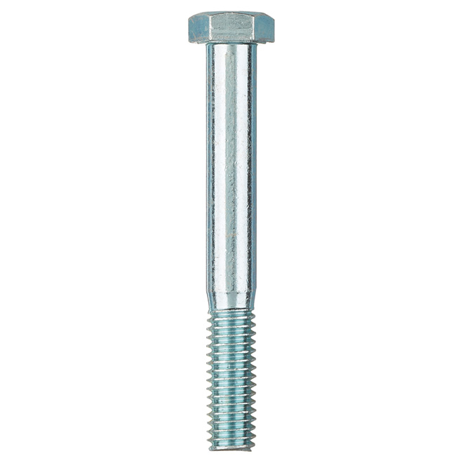 Boulons à tête hexagonale de Reliable, zingués, calibre 2, 3/8 po x 3 po L., boîte de 50