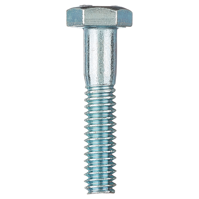 Boulons à tête hexagonale de Reliable, zingués, calibre 5, 1/4 po x 1 1/4 po L., boîte de 50