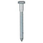 Reliable Hex Head Lag Screws - Coarse Thread - Zinc Plated - 5/16-in x 3-in L - Box of 50