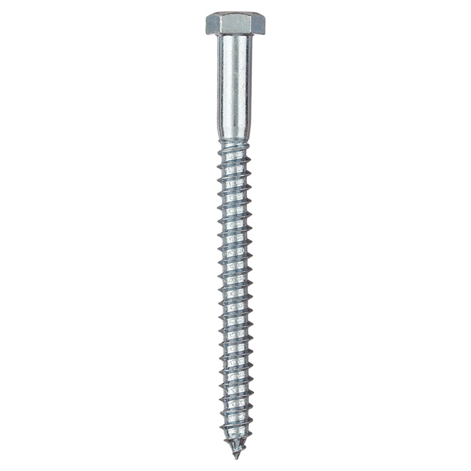 Everbilt 1 4 X 1 1 2 Hex Zinc Plated Lag Screw 100 Pack