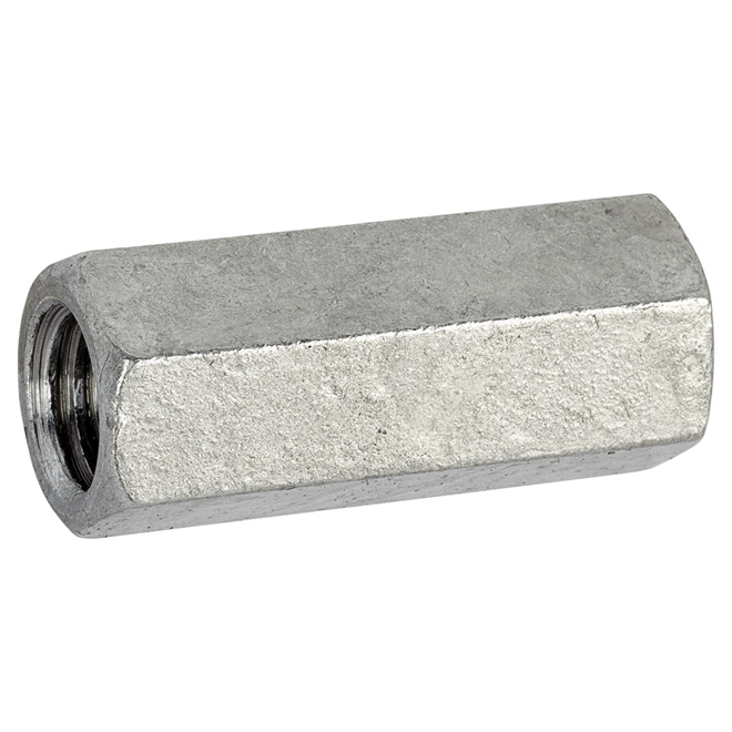 Écrous de raccord hexagonaux d'Attaches Reliable, acier zingué, boîte de 25, 1/2 po de diamètre x 1 3/4 po L.