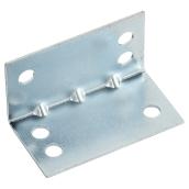 Reliable Fasteners Corner Brace - 1-in L x 1 3/4-in W - Zinc-Plated - Steel - 50 Per Pack