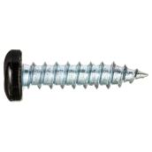 Reliable Fasteners Metal Screws - Black Pan Head - Square Drive - Steel - #6 dia x 5/8-in L - 100-Pack