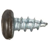 Reliable Fasteners Metal Screws - Brown Pan Head - Square Drive - Steel - #8 dia x 3/8-in L - 100-Pack