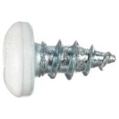 Reliable Fasteners Pan Head Metal Screws - White - 100 Per Pack - #8 x 3/8-in