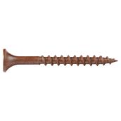 Reliable Fasteners Treated Wood Deck Screws - Brown Ceramic - Steel - Bugle Head - #6 dia x 1 1/2-in L - 100-Pack