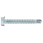 Reliable Fasteners Hex Head with Washer Screws - #10 x 1-in L - Zinc-Plated - 100 Per Pack