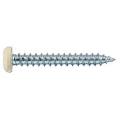 Reliable Fasteners Pan Head Metal Screws - Square Drive - Almond - 100 Per Pack - #2 x 1 1/4-in