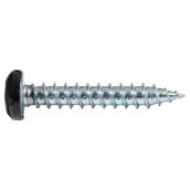 Reliable Fasteners Black Pan-Head Square Screw - #8 x 1-in - Self-Tapping - Type A - 100 Per Pack