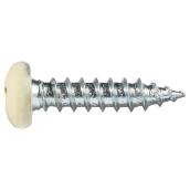 Reliable Fasteners Pan Head Metal Screws - #1 Square Drive - Ivory - 100 Per Pack - #8 x 5/8-in