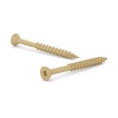 Deck Screws - #8 - 2" - 100/Box - Tan