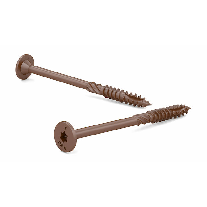 Reliable PWR Drive STR Structural Screws 5/13 x 3-in - Brown - Box of 10