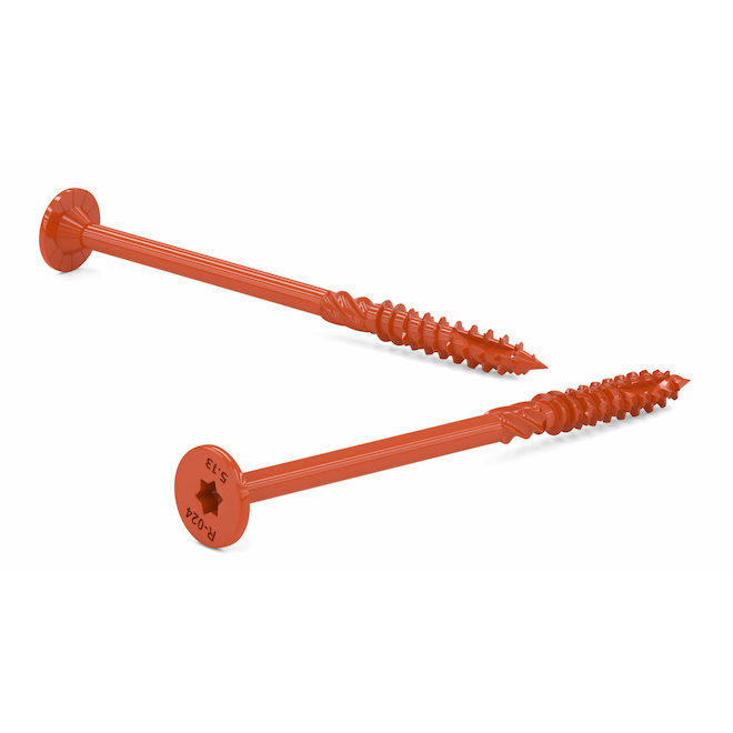 Reliable PWR Drive LVL Beam Structural Screws 3/8 x 5 1/8-in - Orange - Box of 50