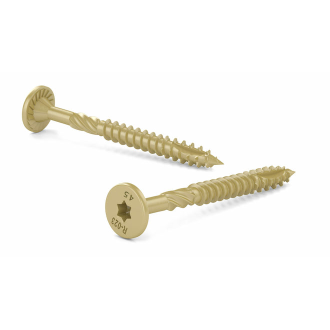 Reliable PWR Drive CST Structural Screws 3/8 x 4 1/2-in - Gold - Box of 10