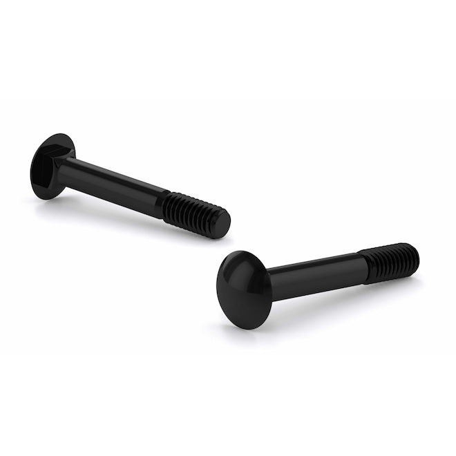 Boulon de carrosserie noir 1/2 po x 5 po