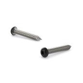 Vis à métal Reliable à tête ronde no 6 x 5/8 po et embout carré, noir, boîte de 700