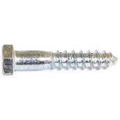 Reliable Fasteners Hex-Head Zinc-Plated Steel Lag Bolts - 3/8-in x 5-in - Self-Tapping - 50 Per Pack