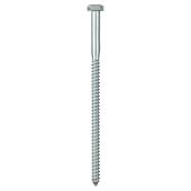 Reliable Fasteners Hex Head Lag Screws - Zinc-Plated - Coarse Thread - 6-in L x 3/8-in dia - 50 Per Pack