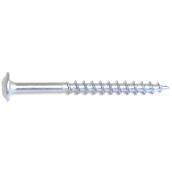 Reliable Fasteners White-Painted Pan Washer Head Wood Screws - #8 x 3-in - Square Drive - Partial Thread - 100 Per Pack