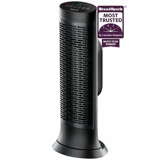 Honeywell Tower Heater - 1500 W - Plastic/Metal - Black