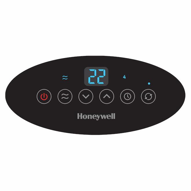 Chaufferette tour Honeywell, 1500 W, plastique/métal, noir