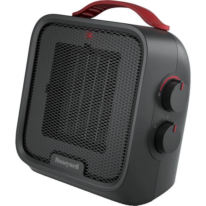 Honeywell Portable Black Electric Heater 1500-W - Covers 200-sq.-ft.