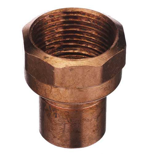 Threaded Copper Adapter Bow Copper Adapter - Solder and Threaded - Female - 1-1/2-in dia 470872 ...