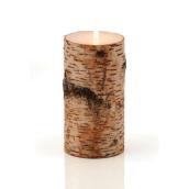 Chandelle de cire, motif bouleau, 6
