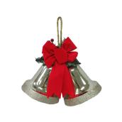 Cloche double décorative en plastique, champagne et or