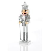 Casse-Noisette de Creative Design, 4 po x 3,13 po x 15 po, argent et blanc