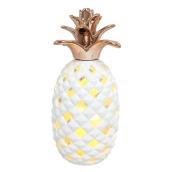 Flameless LED Candle - Ceramic Pineapple - 12.3-in