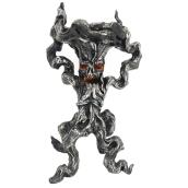 Arbre effrayant lumineux Haunted Living, à piles, résine, 10,75 po, bronze d'étain