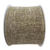 Ruban en polyester Holiday Living rustique, Noël au chalet, 2,5 po x 10 verges, naturel