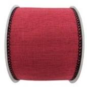 Holiday Living Rustic Polyester Ribbon - Rustic Tidings - 2.5-in x 10 Yards - Red and Black