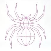 Holiday Living 25-in Metal Lighted Spider Hanging Decoration with Constant Purple LED Lights